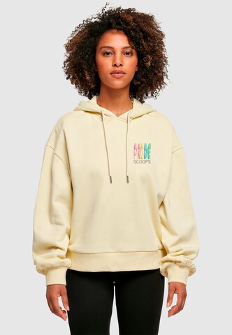 Merchcode Sweatshirt 'Pride Scoops' in Yellow