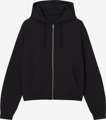 Veste de survêtement Pull&Bear en noir : devant