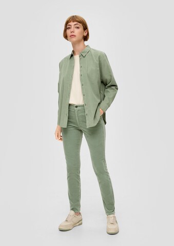 Coupe slim Pantalon s.Oliver en vert