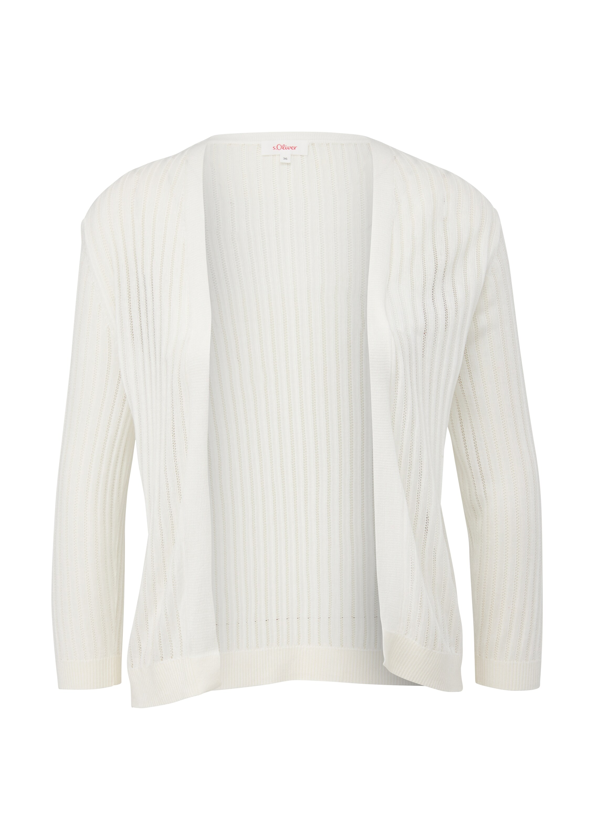 s.Oliver Strickjacke in Beige: Vorderseite