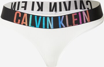 Calvin Klein Underwear Regular Thong 'Intense Power Pride' in White: front