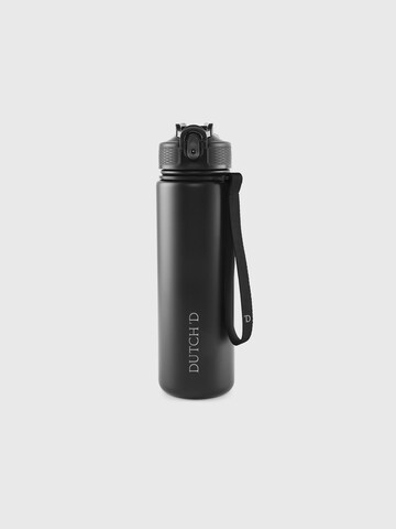Dutch'D Drinking Bottle 'Straw Thermo' in Black: front