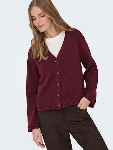 ONLY Knit cardigan 'ONLHAZEL' in Red