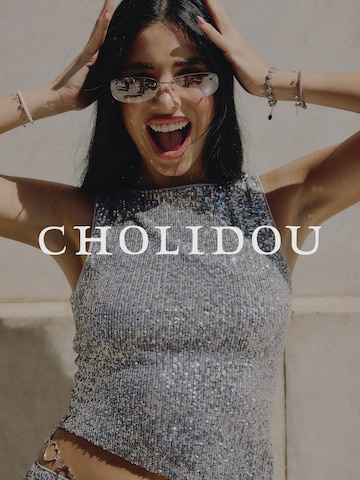CHOLIDOU Flared Trousers in Blue