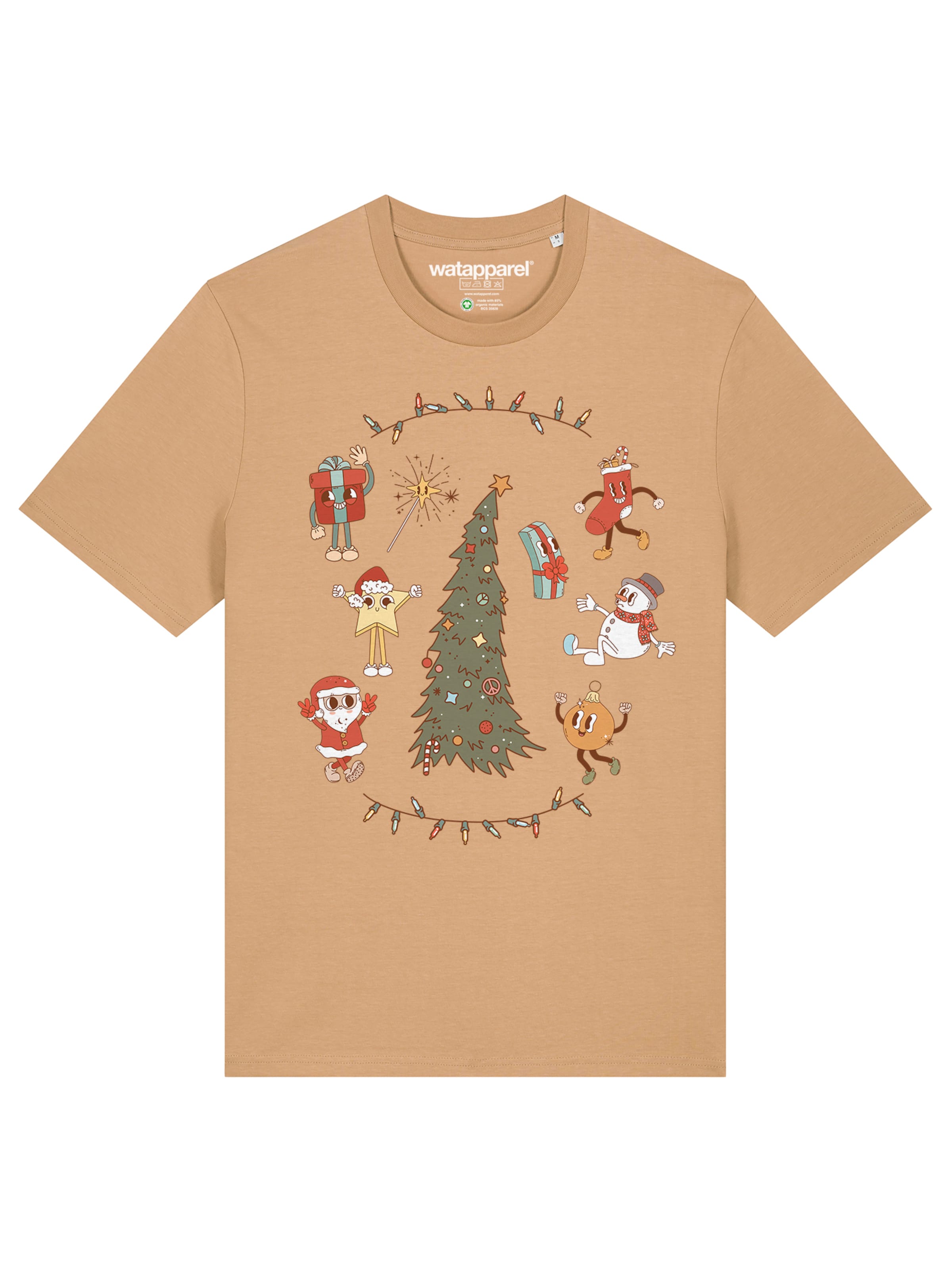 Watapparel Shirt 'Christmas 2024' in Beige: front