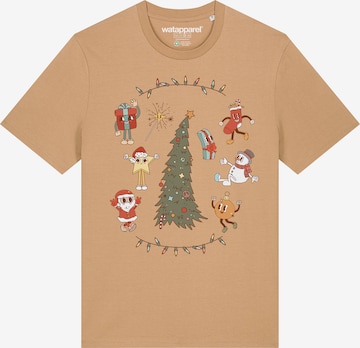 Watapparel T-Shirt 'Christmas 2024' (GOST) in Beige: Vorderseite