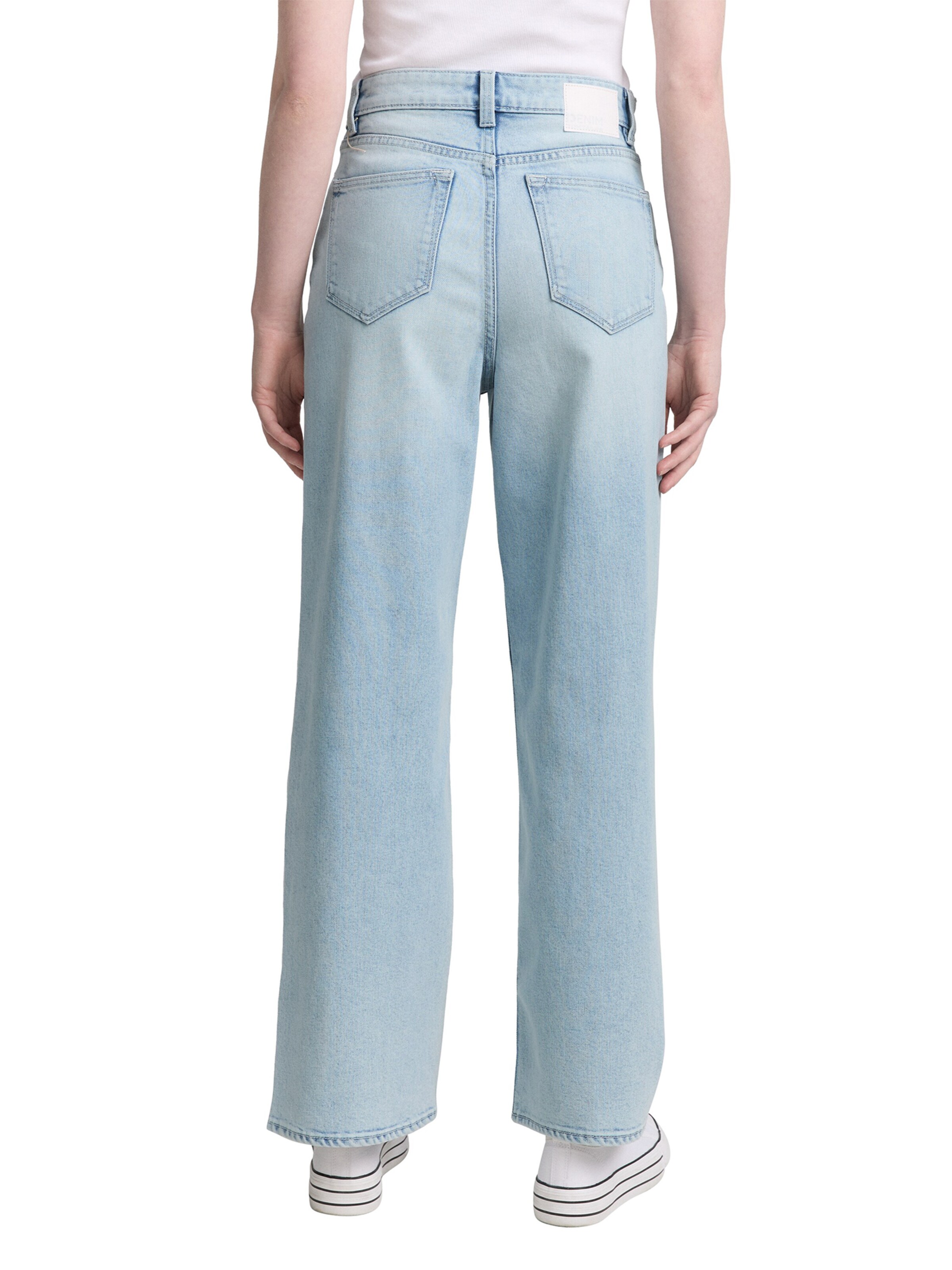 TOM TAILOR DENIM Wide leg Jeans 'LINOU' in Blue