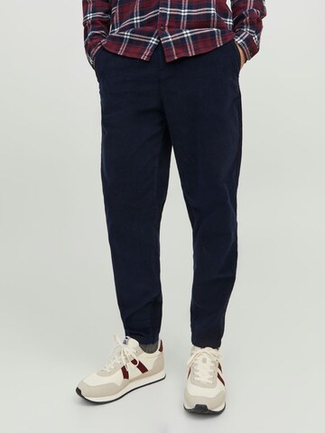 JACK & JONES Tapered Chinohose 'Karl' in Blau: Vorderseite