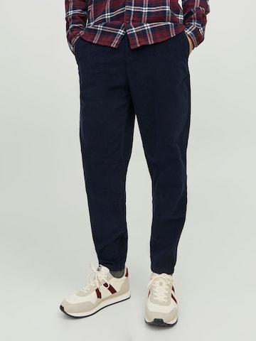 JACK & JONES Tapered Chino Pants 'Karl' in Blue: front