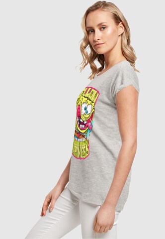 Merchcode Shirt 'SpongeBob SquarePants - Happiness' in Grijs