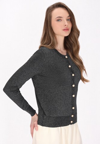 DreiMaster Klassik Вязаная кофта 'Classic Look' в Черный: спереди