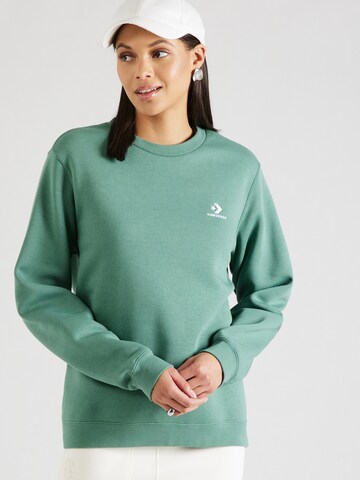 CONVERSE Sweatshirt in Groen: voorkant