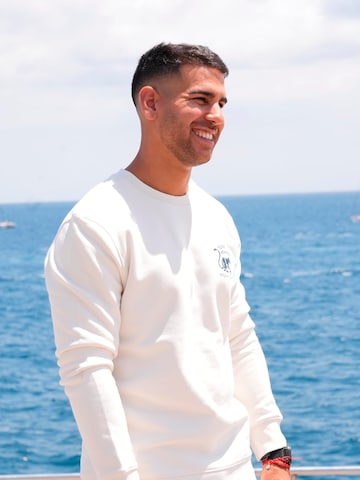 Surf Monkey Sweatshirt 'Rette das Ozean' in Weiß