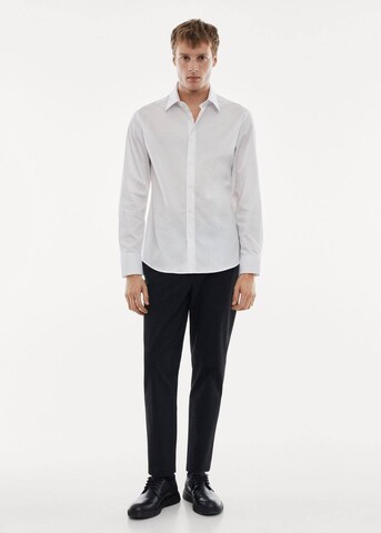 MANGO MAN Slim fit Button Up Shirt 'Play' in White