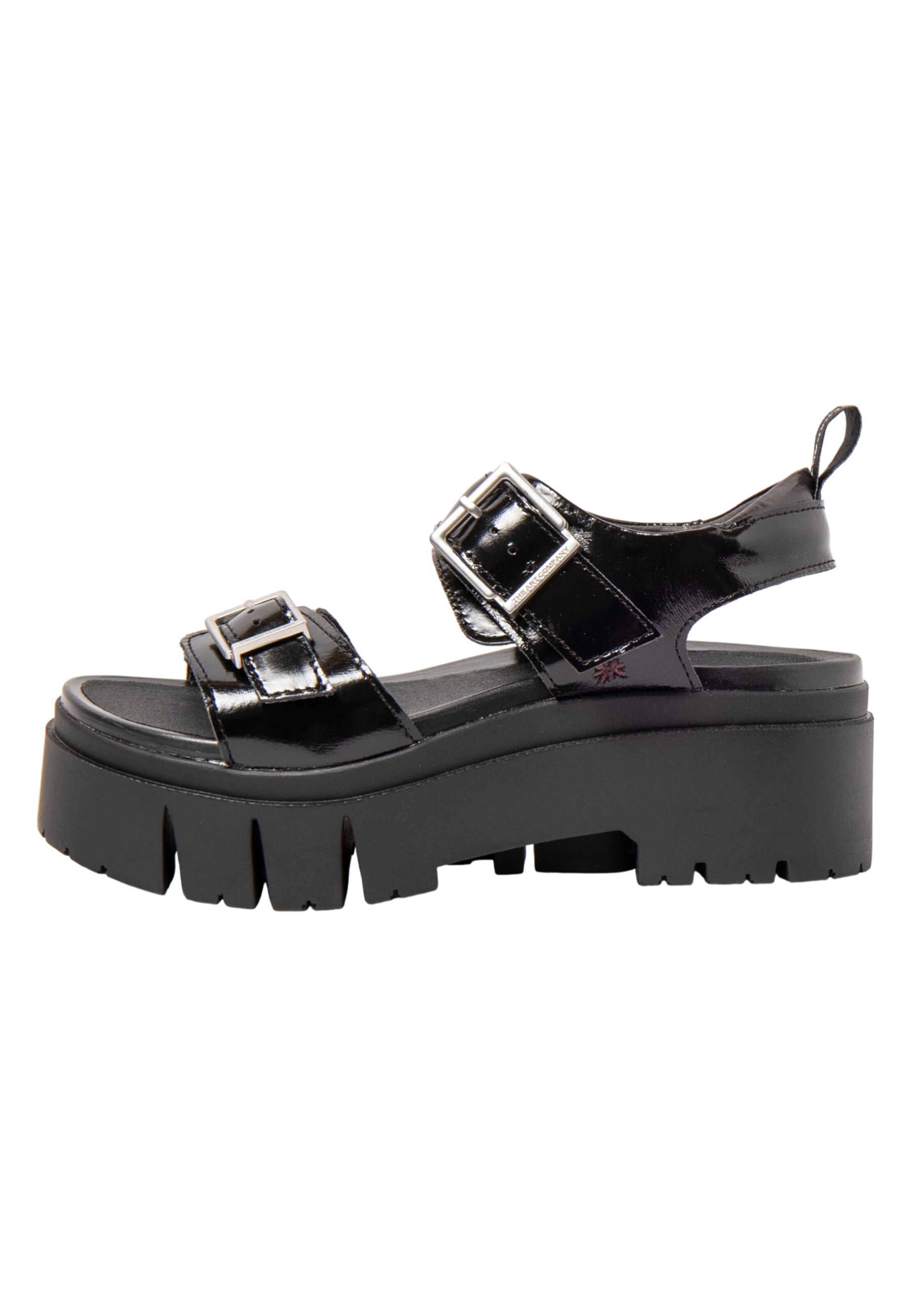 ART Sandalen met riem in Zwart: voorkant