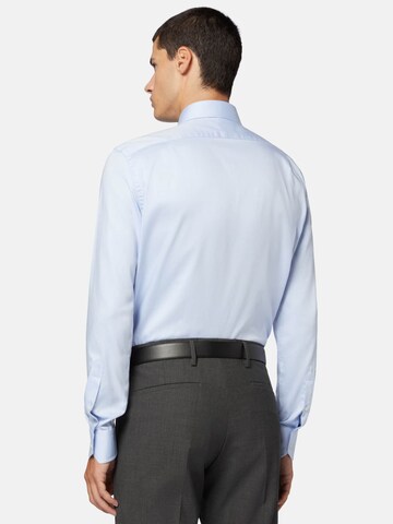 Coupe regular Chemise business 'Dobby' Boggi Milano en bleu