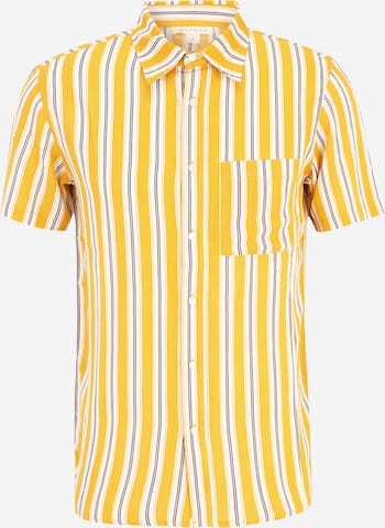 AÉROPOSTALE Regular fit Button Up Shirt in Yellow: front