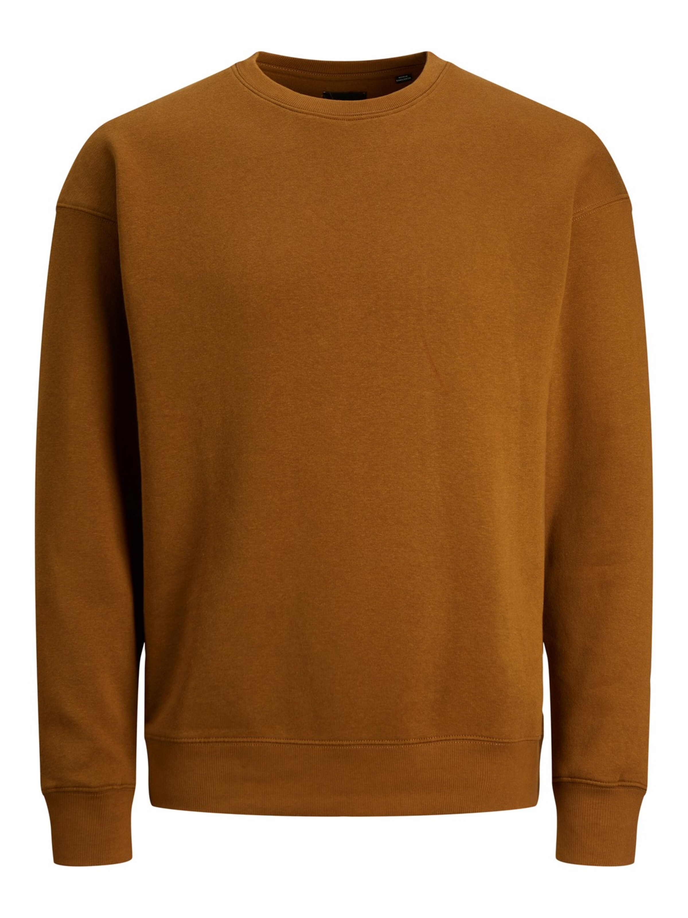 Jacks & Jones Sweatshirt 'Herren Sweatshirt' in Brown: front