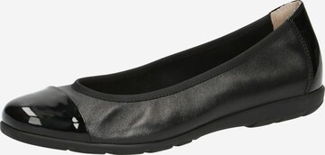 CAPRICE Ballet Flats in Black: front