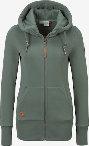 Ragwear Sweatjacke in Grün: Vorderseite