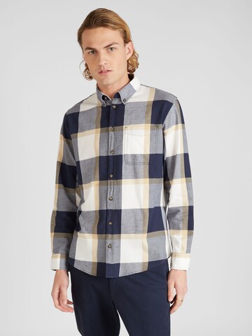 SELECTED HOMME Slim fit Skjorta 'DAN' i beige: framsida