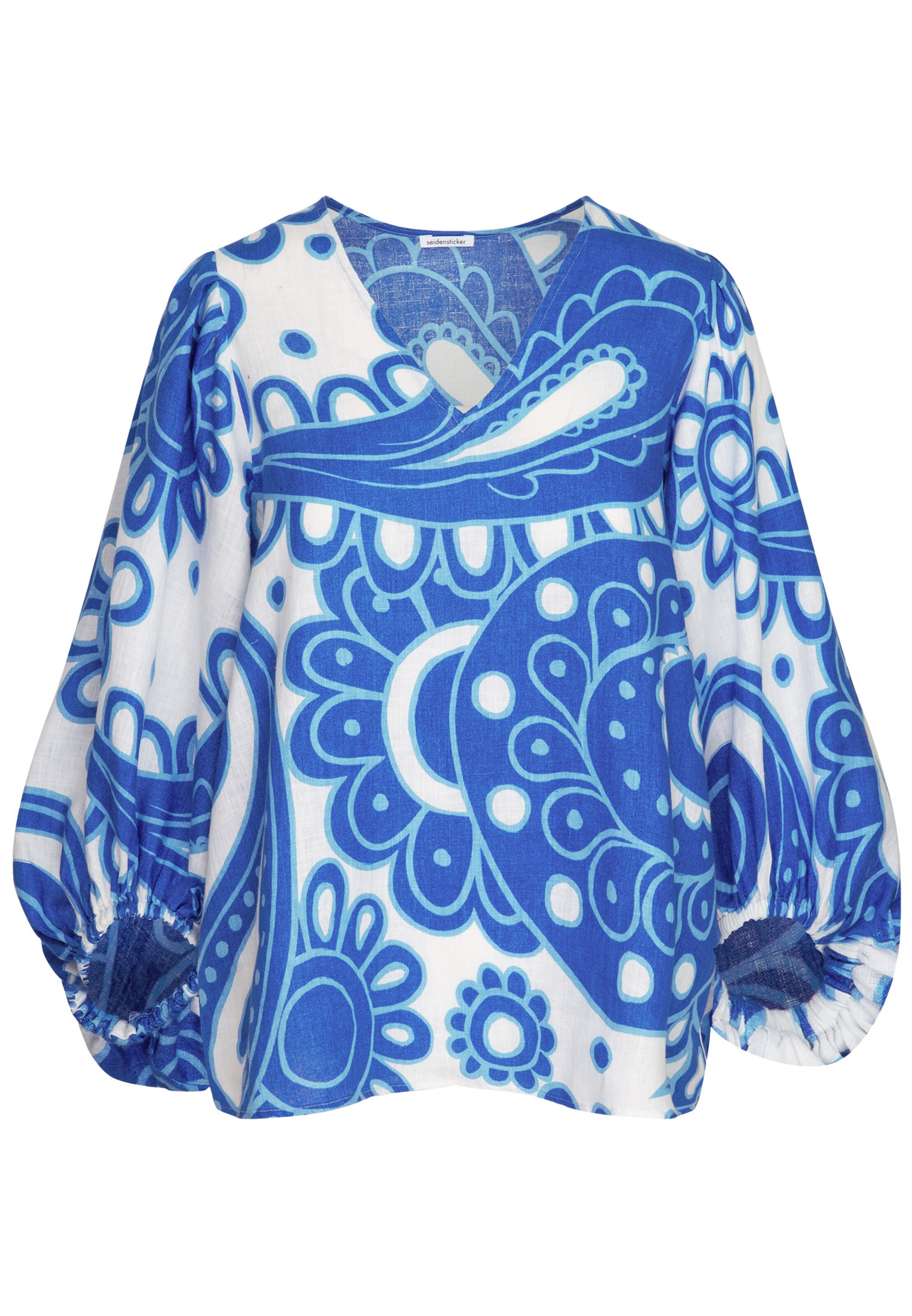 SEIDENSTICKER Shirt 'Schwarze Rose' in Blauw: voorkant