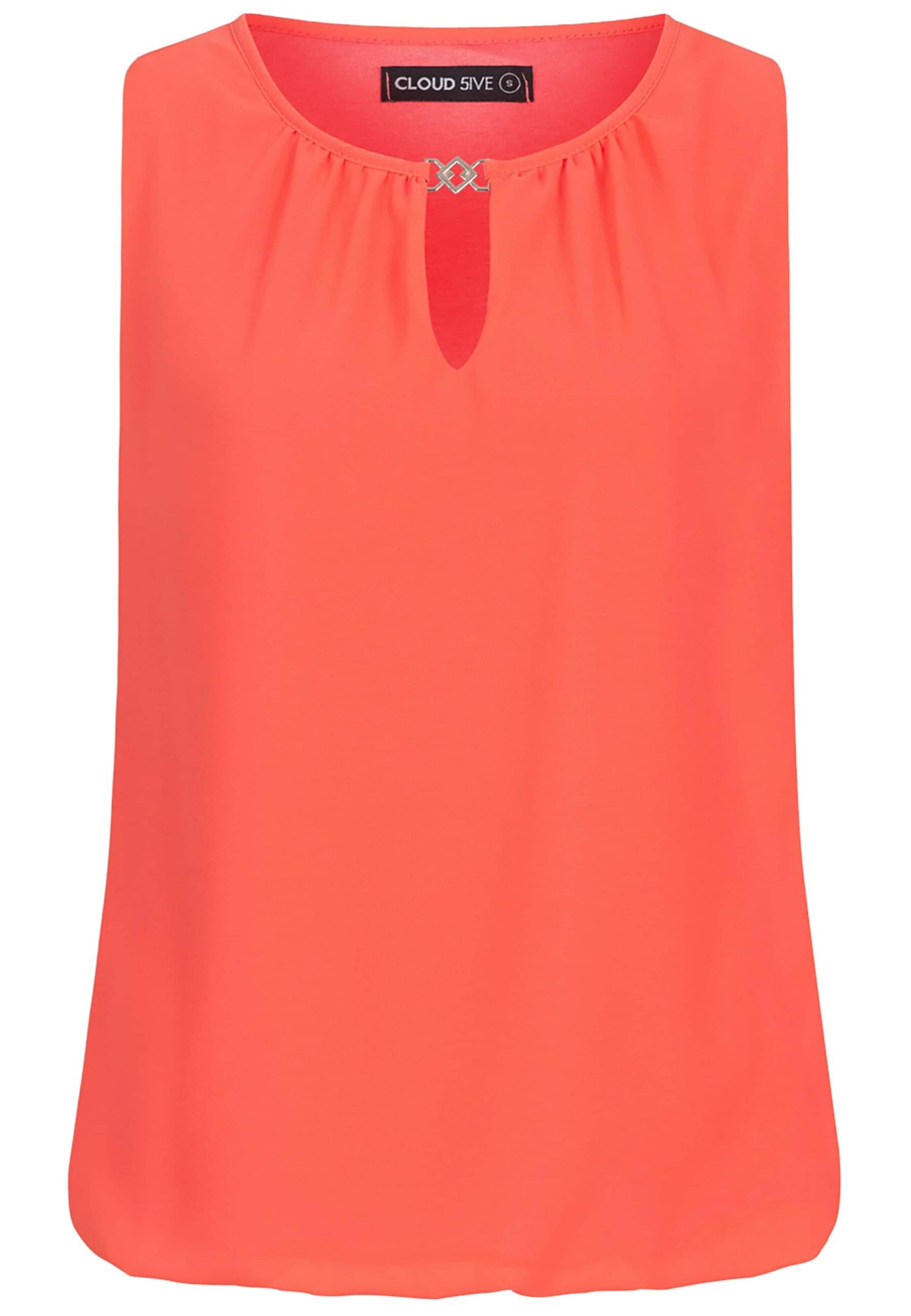 T-shirt Cloud5ive en orange : devant