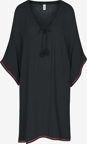 TRIUMPH Strandjurk ' Red Label Beach MyWear Caftan ' in Zwart: voorkant