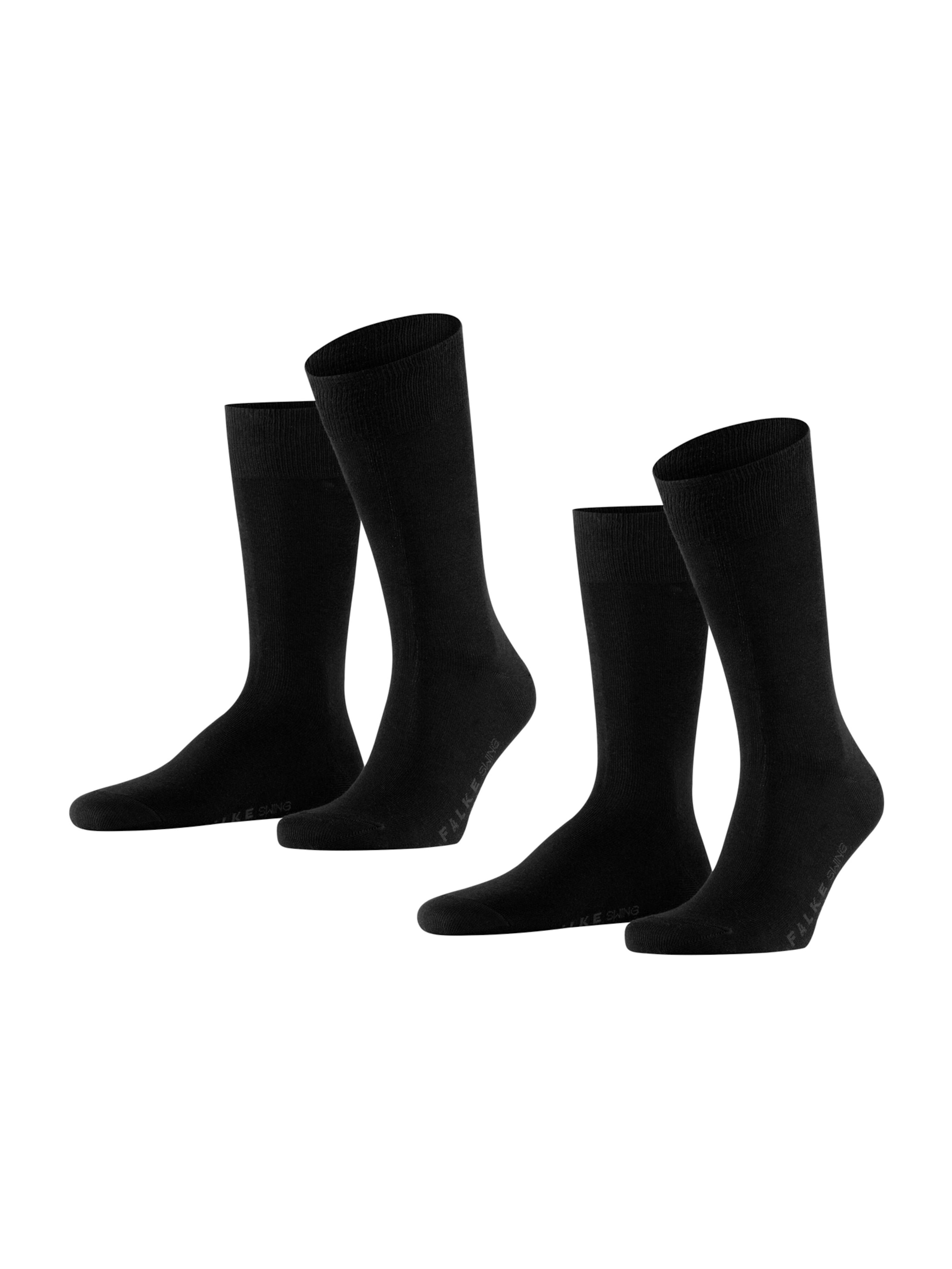 Chaussettes FALKE en noir : devant