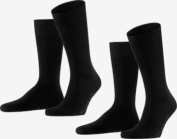 FALKE Socks in Black: front