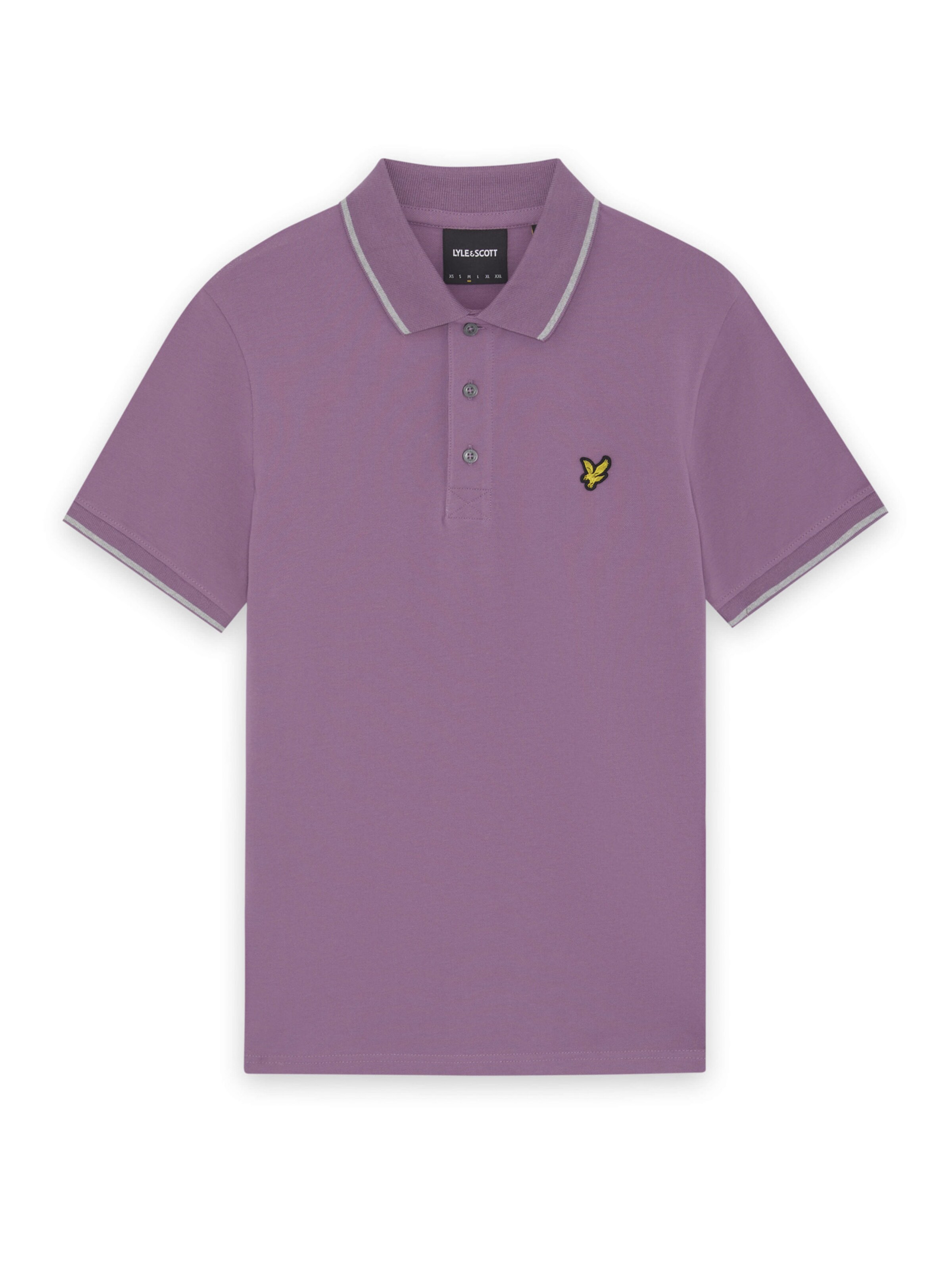 Lyle & Scott Shirt in de kleur Lichtgrijs / Lila, Productweergave