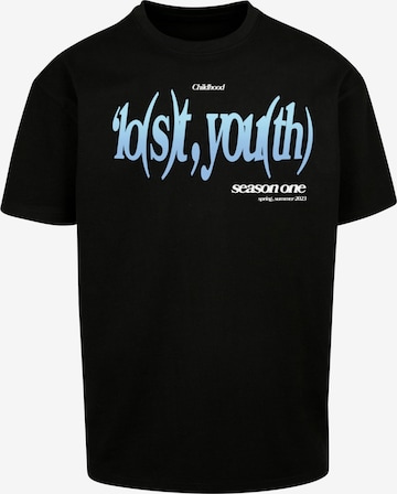 T-Shirt Lost Youth en noir : devant