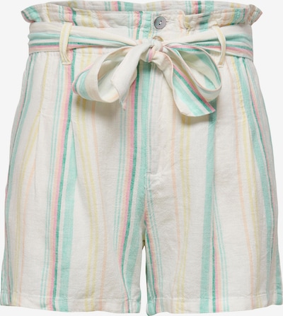 ONLY Pleat-Front Pants in Light yellow / Mint / Dusky pink / White, Item view
