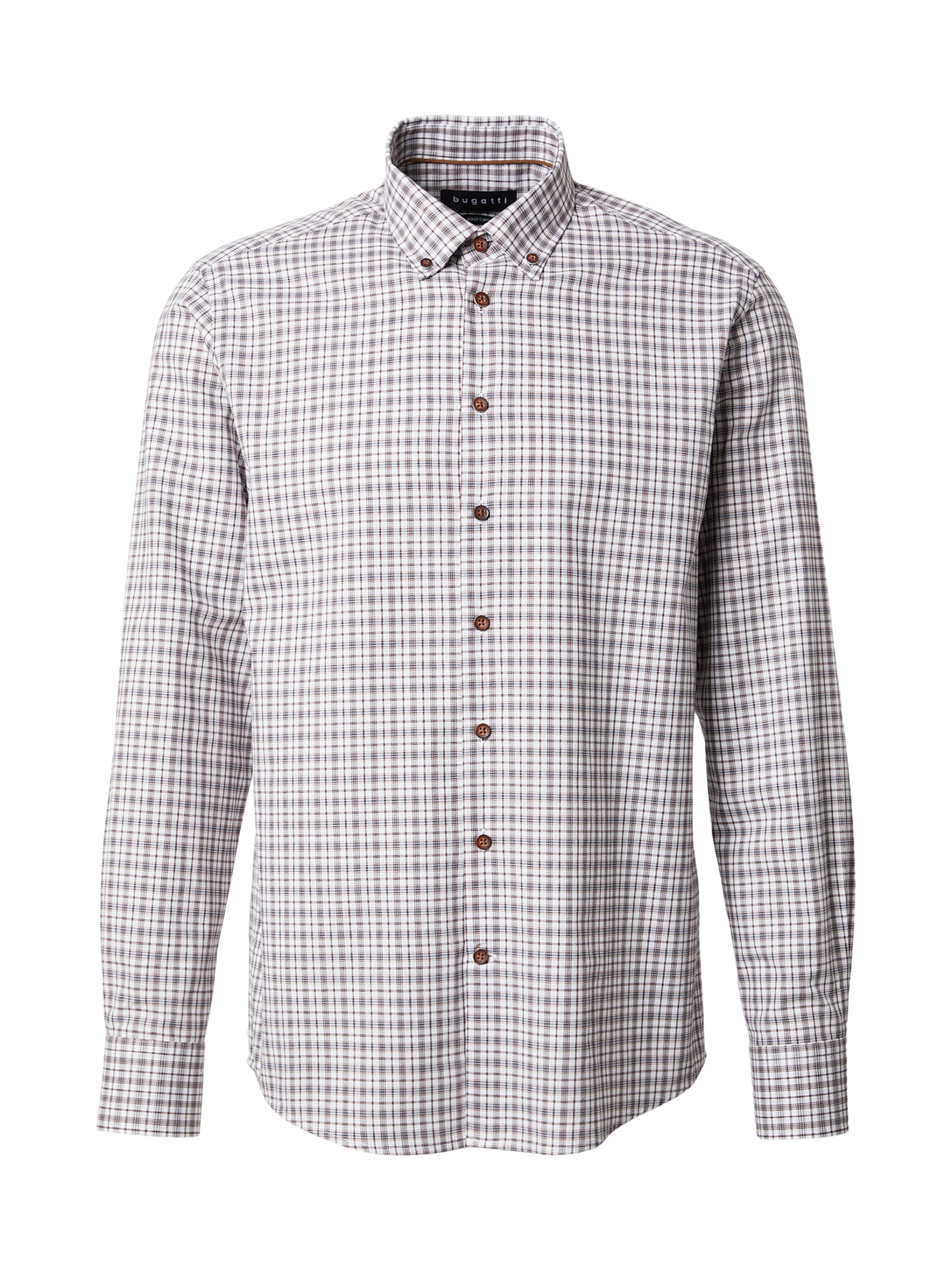 bugatti Klasický střih Košile – hnědá: přední strana