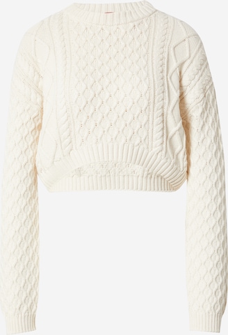 HUGO Red - Pullover 'Scrovey' em branco: frente