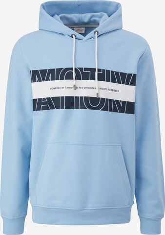 Sweat-shirt s.Oliver en bleu : devant