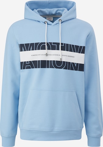 s.Oliver Sweatshirt in Blauw: voorkant