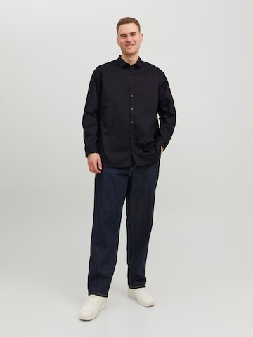 Jack & Jones Plus Comfort Fit Skjorte 'JPRBLACARDIFF' i sort