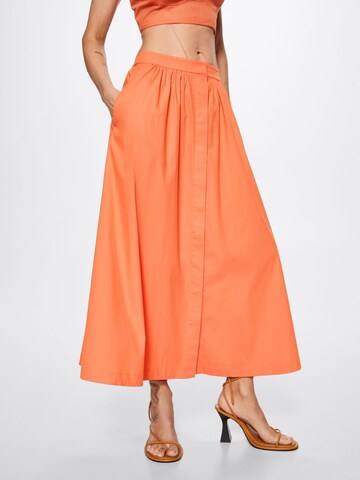 MANGO Skirt 'Milane' in Orange: front