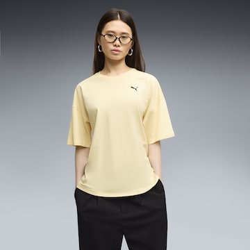 PUMA T-Shirt 'Wardrobe Essentials' in Gelb: Vorderseite