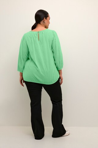 KAFFE CURVE Blouse 'Rory' in Groen