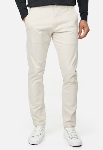 INDICODE JEANS Chino Pants in Beige: front
