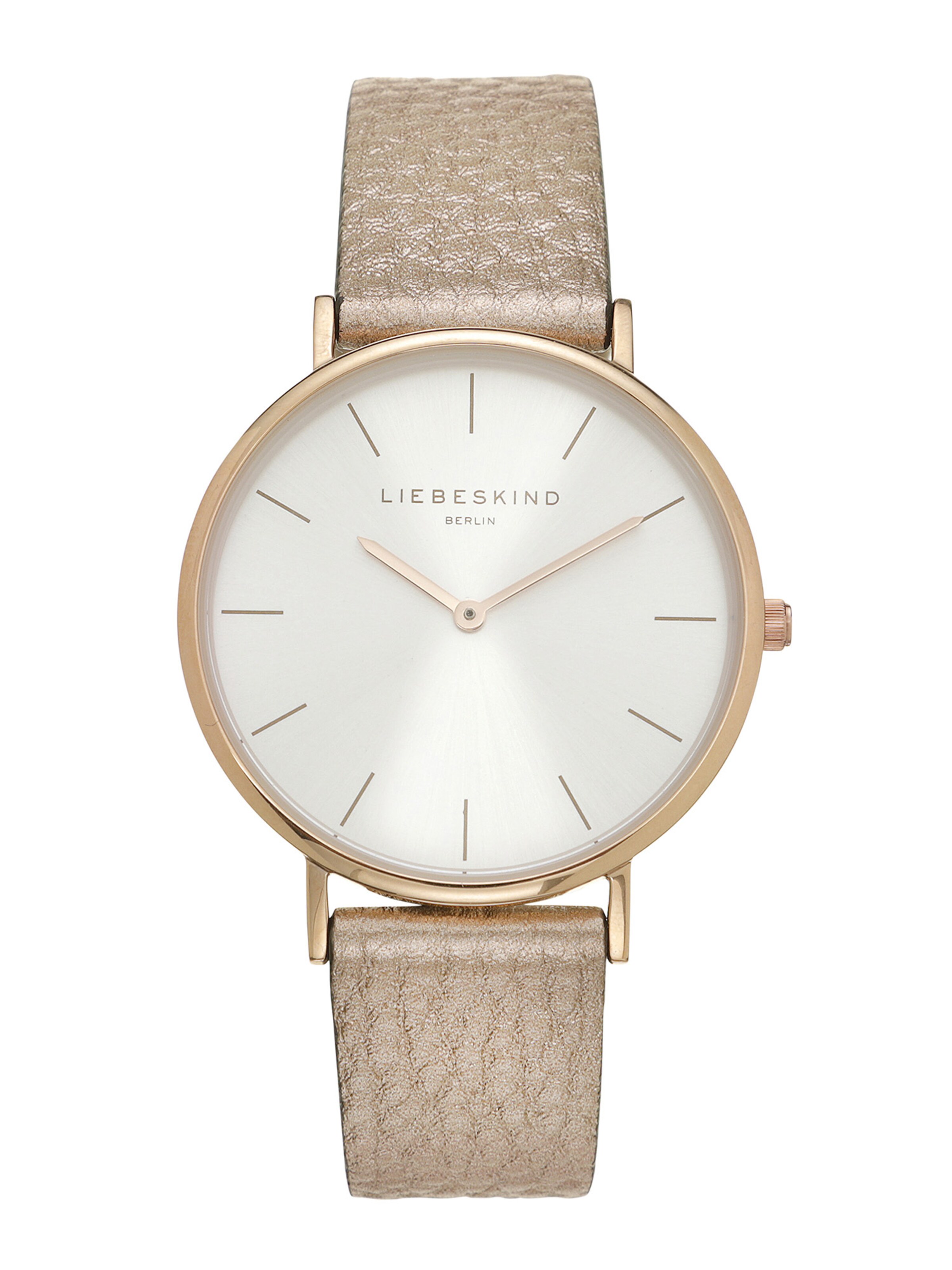 Liebeskind Berlin Analoog horloge in Beige: voorkant