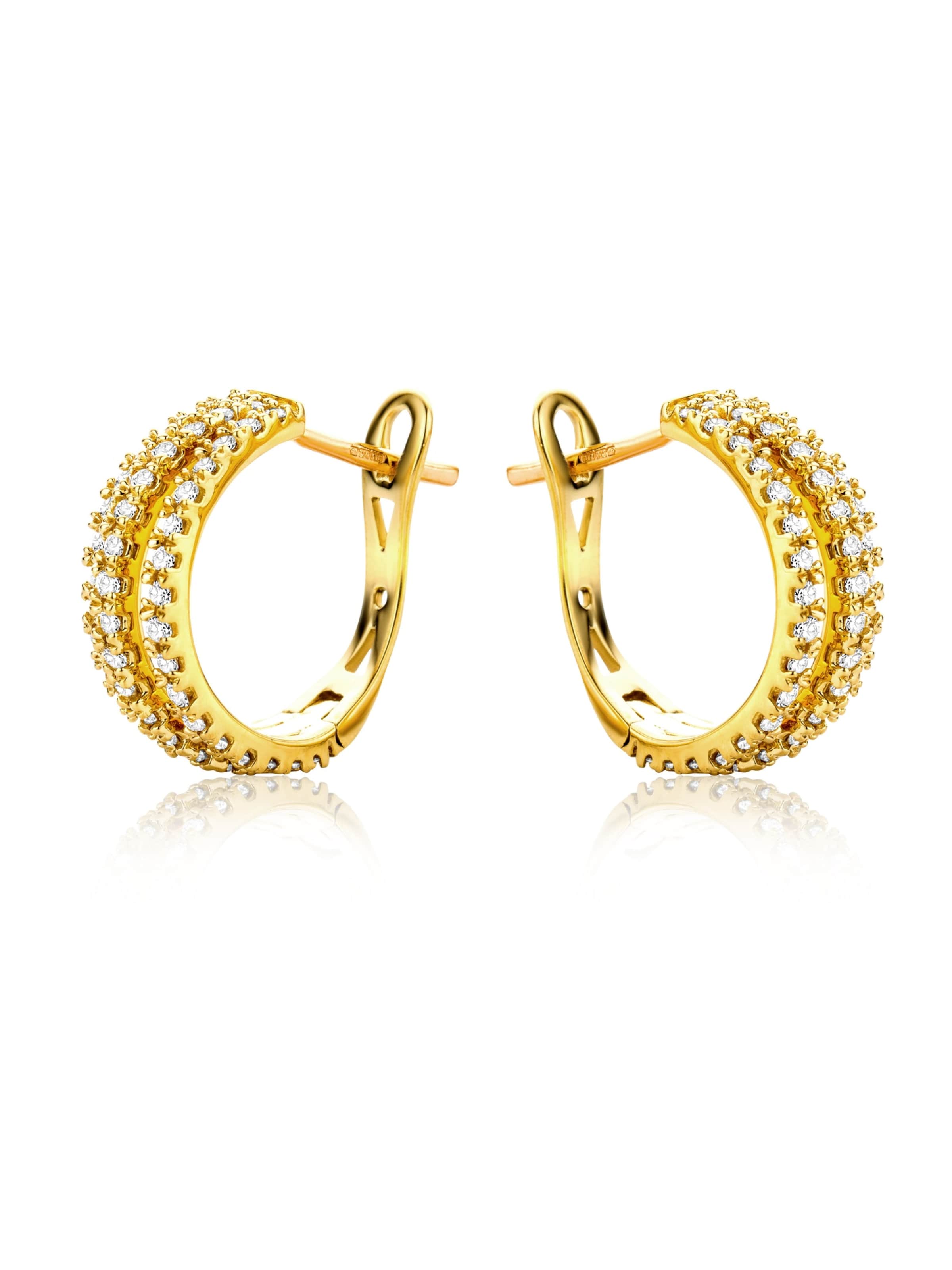 Orecchini 'Ohrringe aus 750 Gelbgold mit Diamant' di DIAMANT LETERNEL in oro