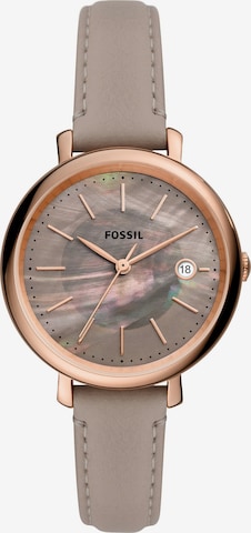 FOSSIL Analogové hodinky 'Jacqueline' – šedá: přední strana