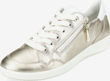 Sneaker bassa di ARA in oro: frontale