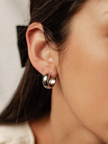 Hey Happiness Ohrringe 'Chunky' in Silber