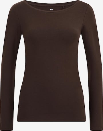 WE Fashion Shirt 'Dames' in Brown: front