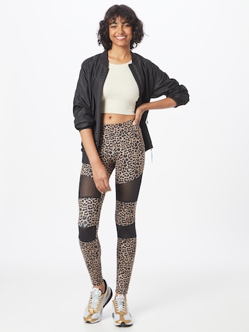 Urban Classics Skinny Leggings in Brown