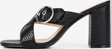 Celena Mule 'Chene' in Black: front